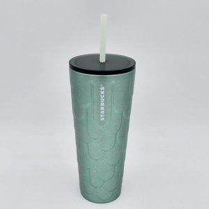 NEW Starbucks 2022 Stainless Steel Mermaid Scales Venti Spring Tumbler Cold Cup